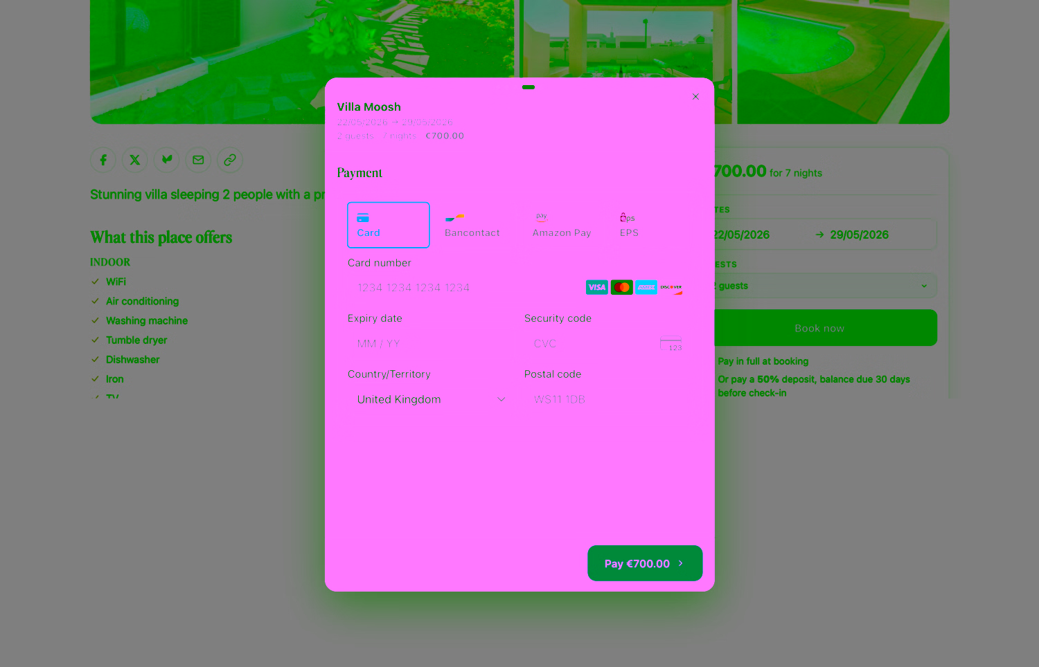 Property Management Websites with Real Time Payments and Bookings