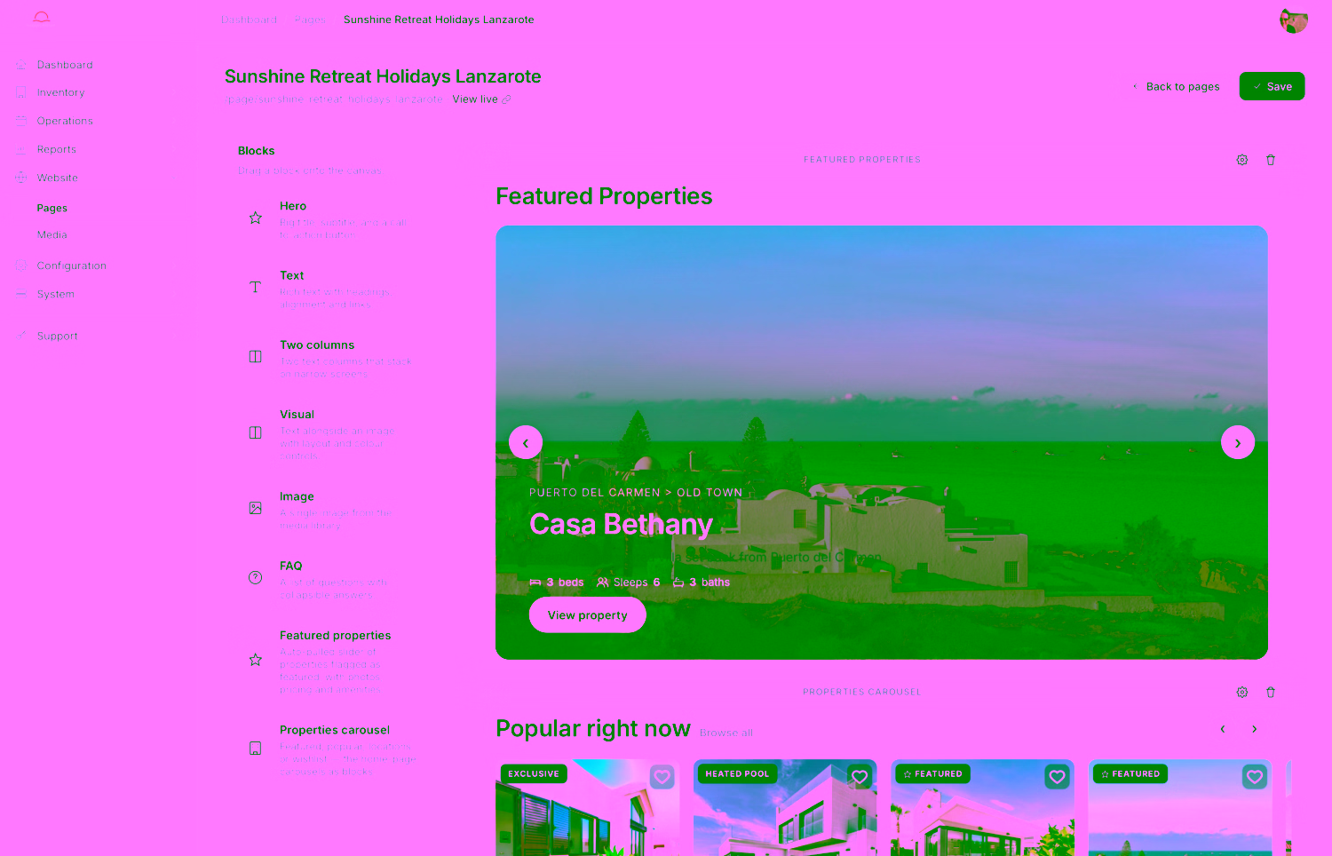Property Management Websites Page Builder